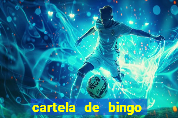 cartela de bingo pra imprimir